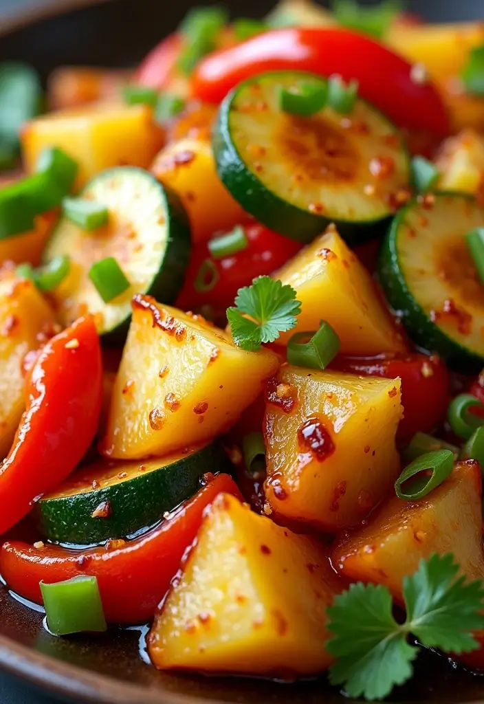 25 Veggie and Rice Stir Fry Recipes for Healthy Eating 15 25 Veggie and Rice Stir Fry Recipes for Healthy Eating - 3. Sweet and Sour Veggie Stir Fry