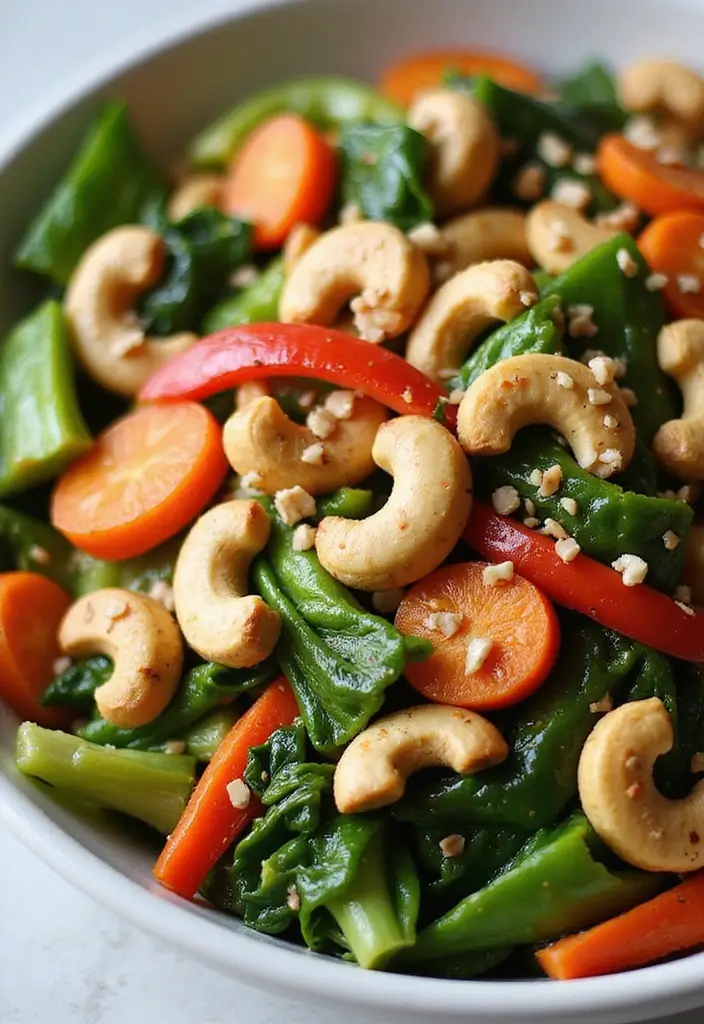 25 Veggie and Rice Stir Fry Recipes for Healthy Eating 39 25 Veggie and Rice Stir Fry Recipes for Healthy Eating - 7. Cashew Vegetable Stir Fry