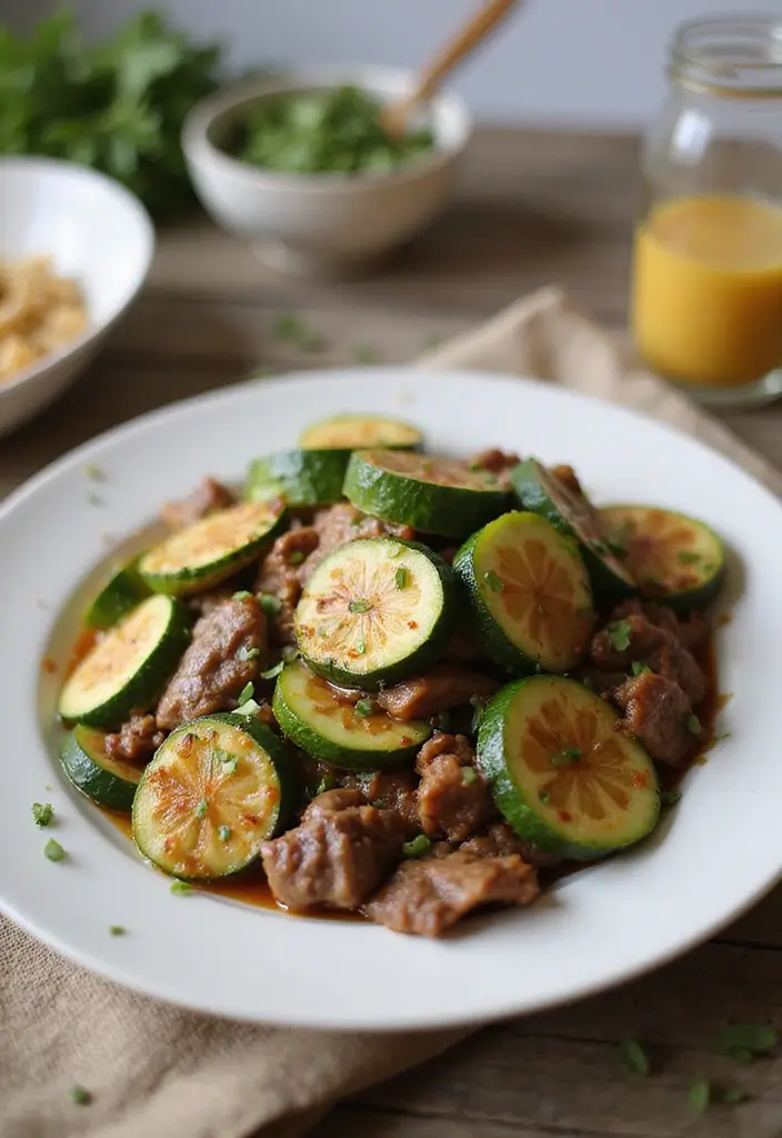 28 Beef and Rice Stir Fry Recipes for Hearty Dinners 76 28 Beef and Rice Stir Fry Recipes for Hearty Dinners - 12. Beef and Zucchini Stir Fry