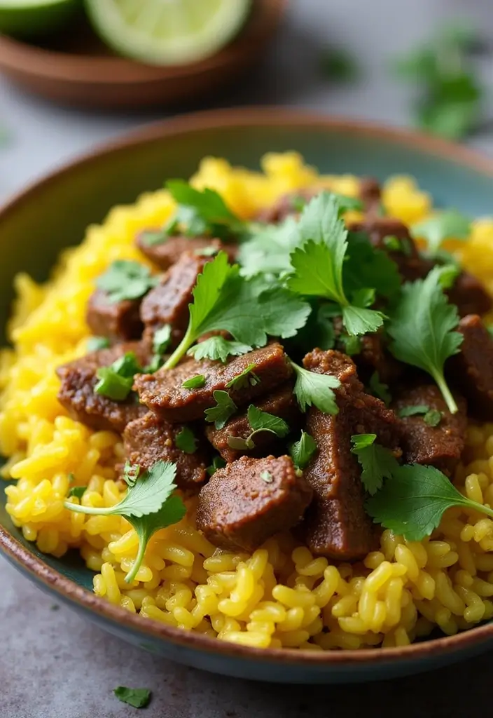 28 Beef and Rice Stir Fry Recipes for Hearty Dinners 90 28 Beef and Rice Stir Fry Recipes for Hearty Dinners - 14. Beef and Cilantro Lime Rice Stir Fry