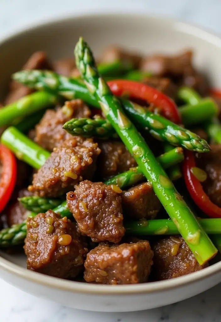 28 Beef and Rice Stir Fry Recipes for Hearty Dinners 104 28 Beef and Rice Stir Fry Recipes for Hearty Dinners - 16. Beef and Asparagus Stir Fry