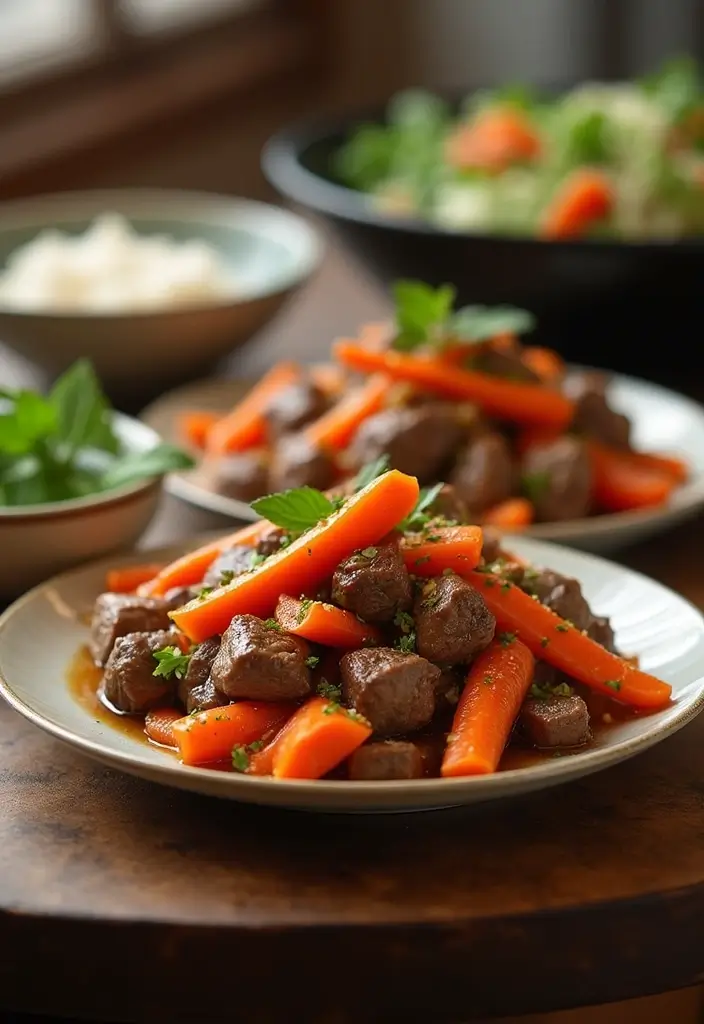 28 Beef and Rice Stir Fry Recipes for Hearty Dinners 118 28 Beef and Rice Stir Fry Recipes for Hearty Dinners - 18. Beef and Carrot Stir Fry