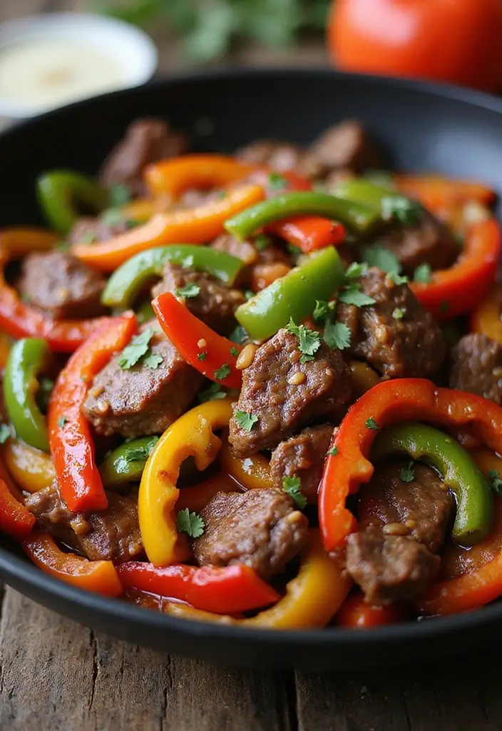 28 Beef and Rice Stir Fry Recipes for Hearty Dinners 6 28 Beef and Rice Stir Fry Recipes for Hearty Dinners - 2. Spicy Beef and Bell Pepper Stir Fry