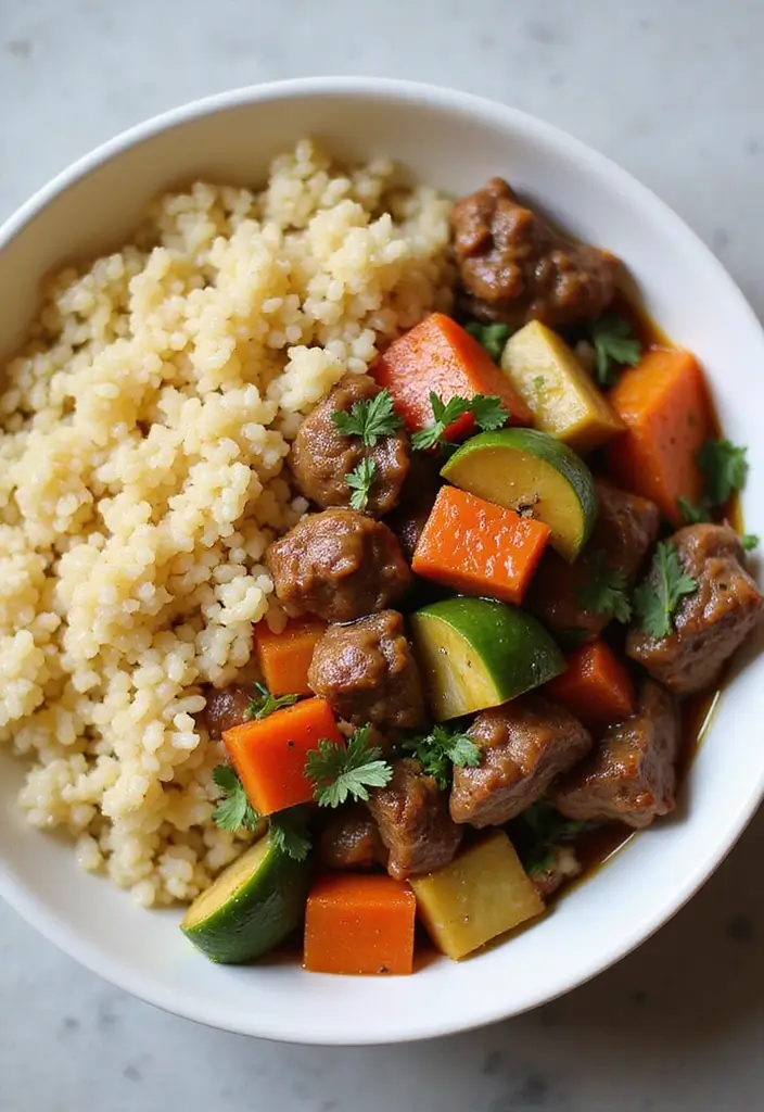 28 Beef and Rice Stir Fry Recipes for Hearty Dinners 132 28 Beef and Rice Stir Fry Recipes for Hearty Dinners - 20. Beef and Couscous Stir Fry