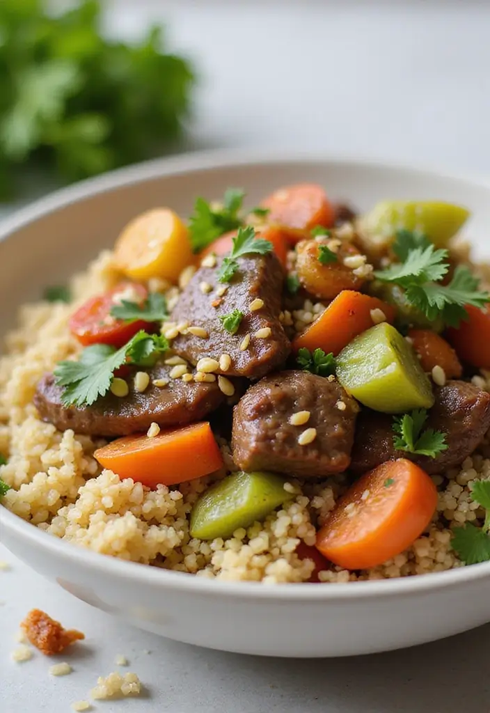 28 Beef and Rice Stir Fry Recipes for Hearty Dinners 144 28 Beef and Rice Stir Fry Recipes for Hearty Dinners - 22. Beef and Quinoa Stir Fry