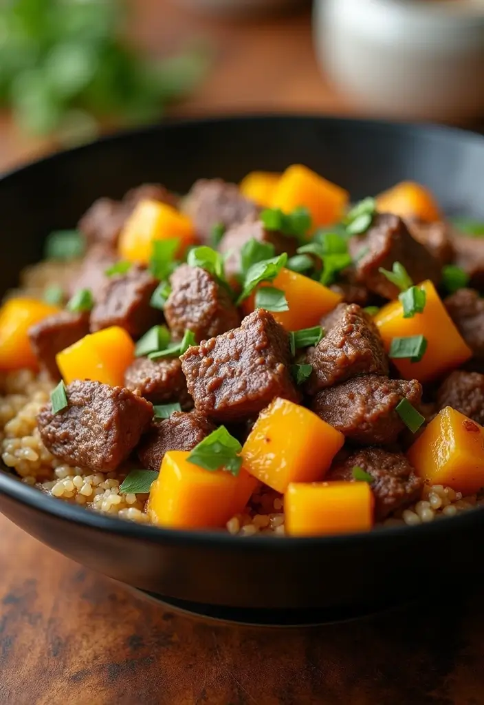 28 Beef and Rice Stir Fry Recipes for Hearty Dinners 163 28 Beef and Rice Stir Fry Recipes for Hearty Dinners - 25. Beef and Squash Stir Fry