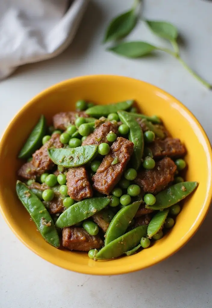 28 Beef and Rice Stir Fry Recipes for Hearty Dinners 170 28 Beef and Rice Stir Fry Recipes for Hearty Dinners - 26. Beef and Pea Stir Fry