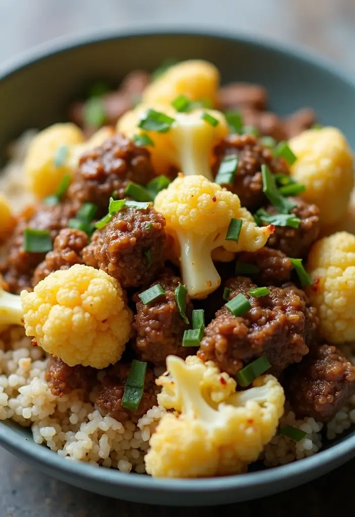 28 Beef and Rice Stir Fry Recipes for Hearty Dinners 55 28 Beef and Rice Stir Fry Recipes for Hearty Dinners - 9. Beef and Cauliflower Stir Fry