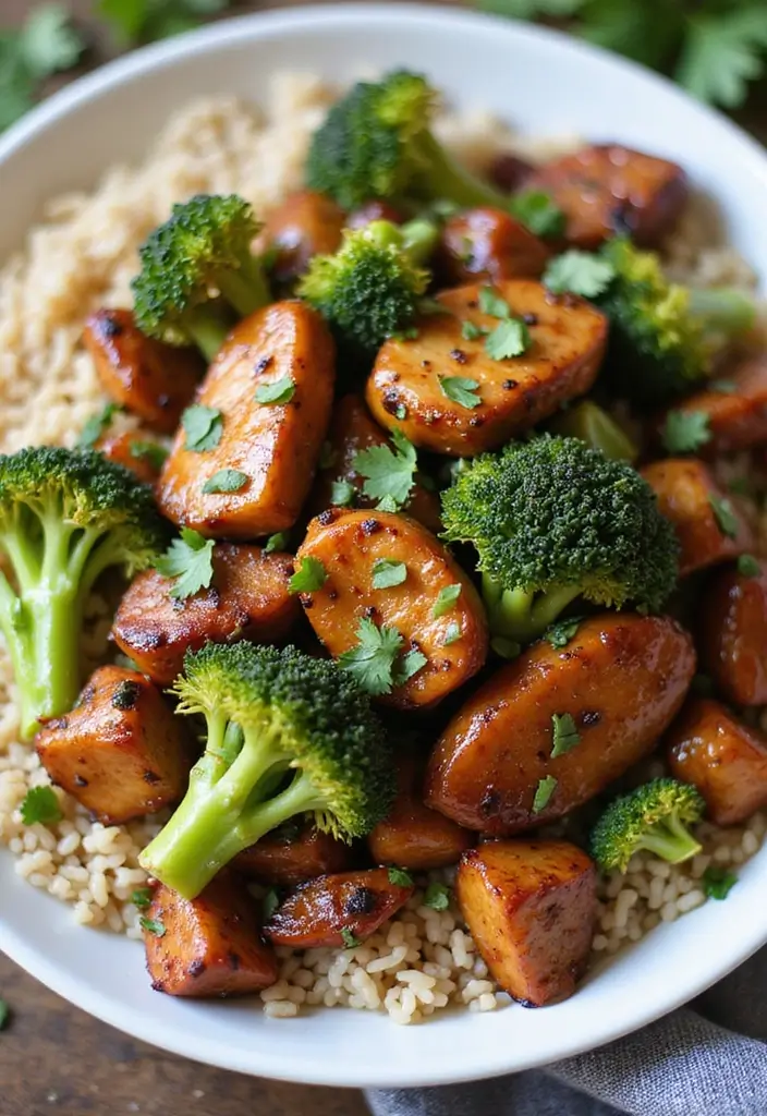 28 Chicken Broccoli Stir Fry Recipes That Are Easy and Delicious - 10. Balsamic Chicken Broccoli Stir Fry