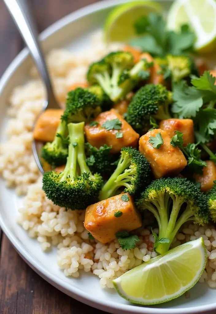 28 Chicken Broccoli Stir Fry Recipes That Are Easy and Delicious - 18. Cilantro Lime Chicken Broccoli Stir Fry