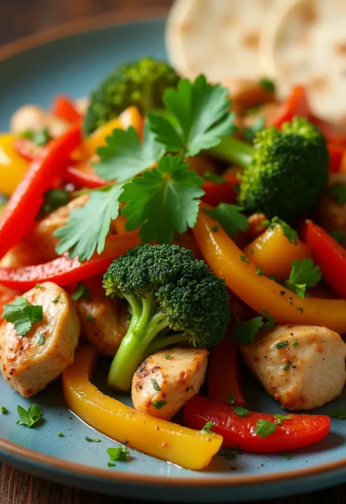 28 Chicken Broccoli Stir Fry Recipes That Are Easy and Delicious - 21. Fajita Chicken Broccoli Stir Fry