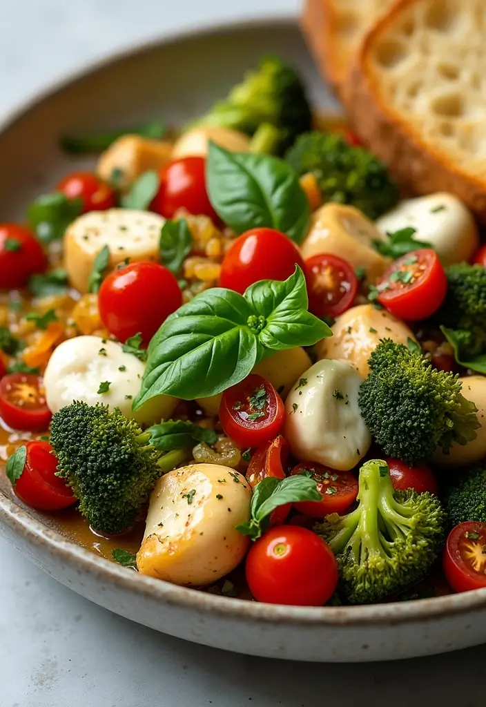 28 Chicken Broccoli Stir Fry Recipes That Are Easy and Delicious - 23. Caprese Chicken Broccoli Stir Fry