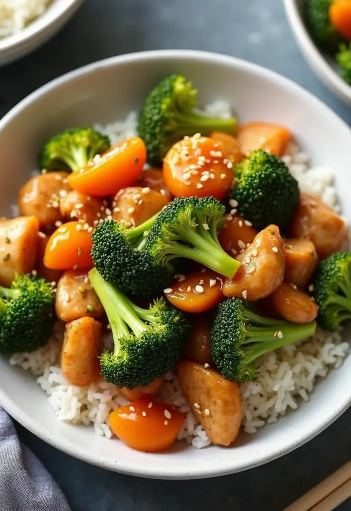 28 Chicken Broccoli Stir Fry Recipes That Are Easy and Delicious - 24. Apricot Chicken Broccoli Stir Fry