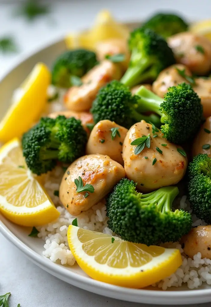 28 Chicken Broccoli Stir Fry Recipes That Are Easy and Delicious - 5. Lemon Garlic Chicken Broccoli Stir Fry