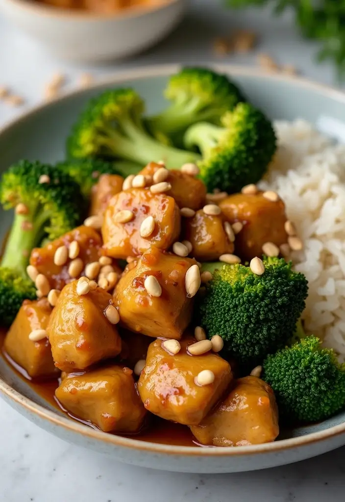 28 Chicken Broccoli Stir Fry Recipes That Are Easy and Delicious - 7. Peanut Chicken Broccoli Stir Fry