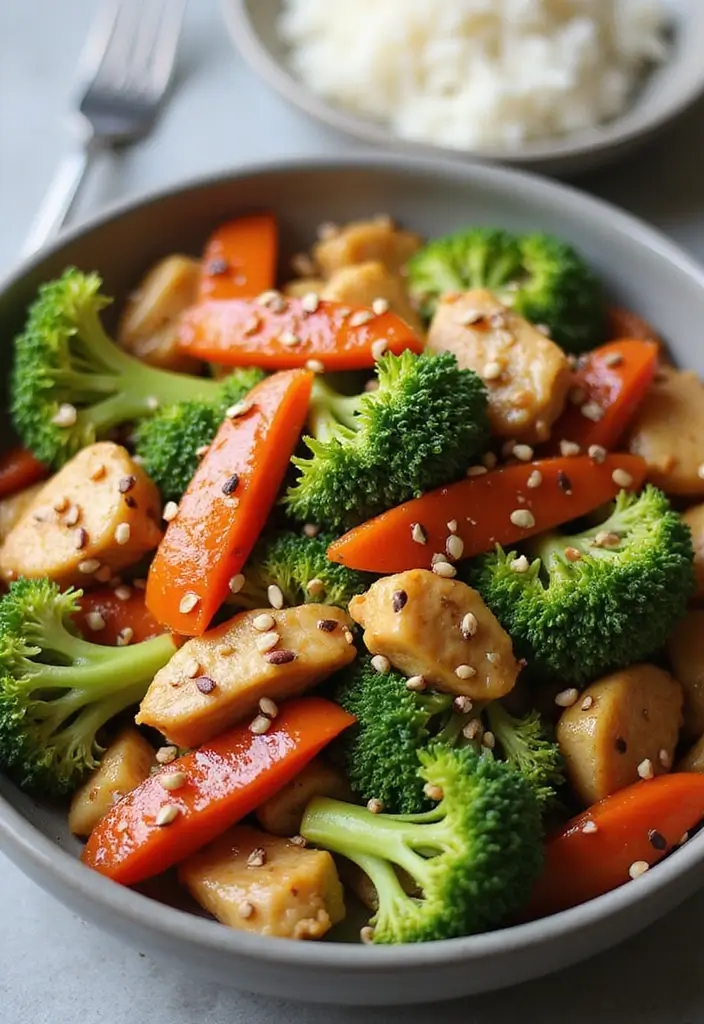 28 Chicken Broccoli Stir Fry Recipes That Are Easy and Delicious - 8. Ginger Sesame Chicken Broccoli Stir Fry