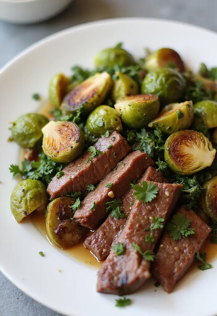 28 Flank Steak Stir Fry Recipes Packed with Flavor 116 28 Flank Steak Stir Fry Recipes Packed with Flavor - 18. Flank Steak with Brussels Sprouts Stir Fry