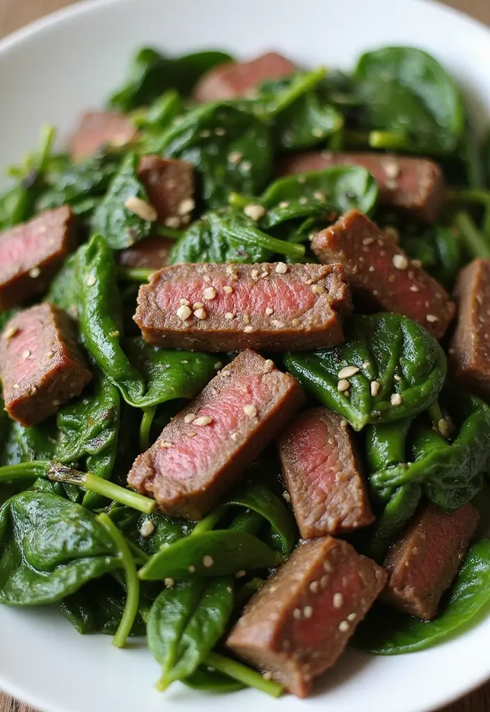28 Flank Steak Stir Fry Recipes Packed with Flavor 138 28 Flank Steak Stir Fry Recipes Packed with Flavor - 22. Flank Steak and Spinach Stir Fry