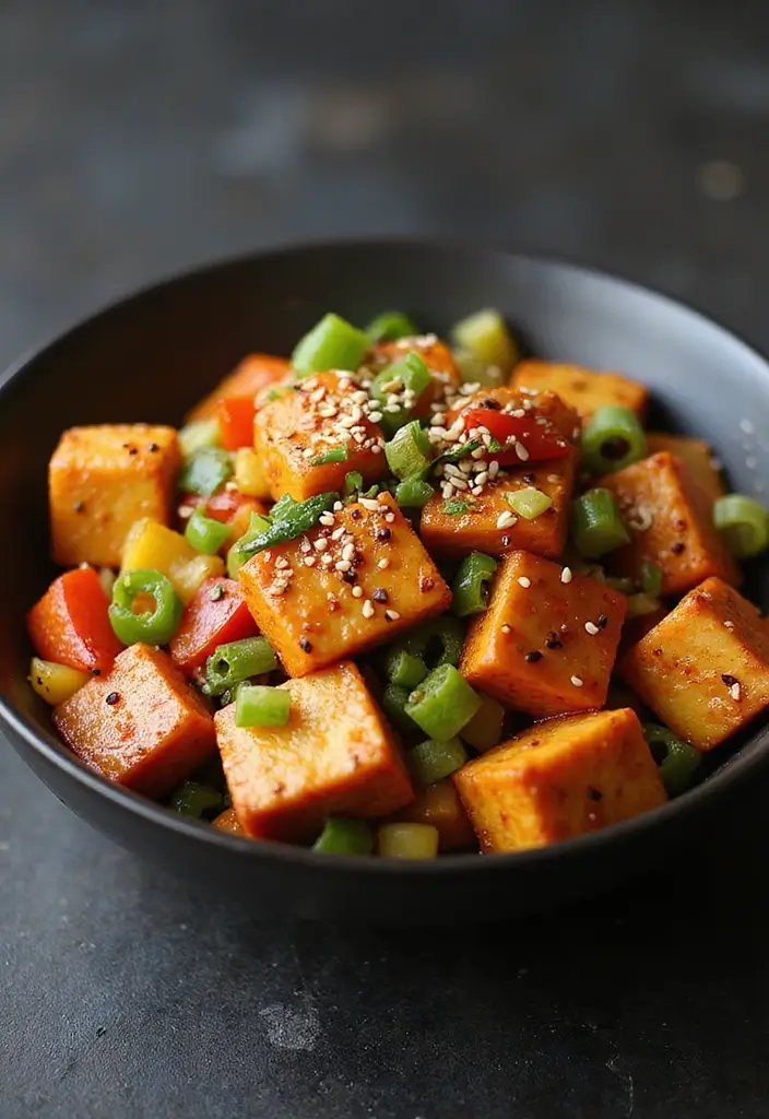 28 Gluten-Free Stir Fry Recipes for Clean Eating 8 28 Gluten-Free Stir Fry Recipes for Clean Eating - 2. Spicy Tofu and Vegetable Stir Fry