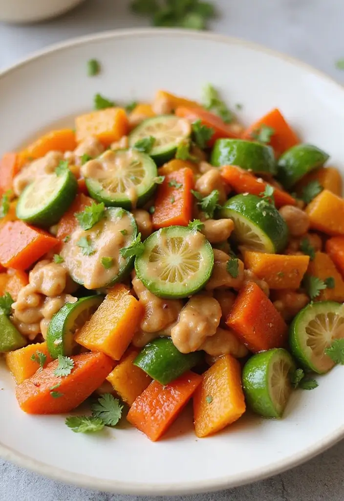 28 Gluten-Free Stir Fry Recipes for Clean Eating 162 28 Gluten-Free Stir Fry Recipes for Clean Eating - 24. Colorful Veggie Stir Fry with Peanut Sauce