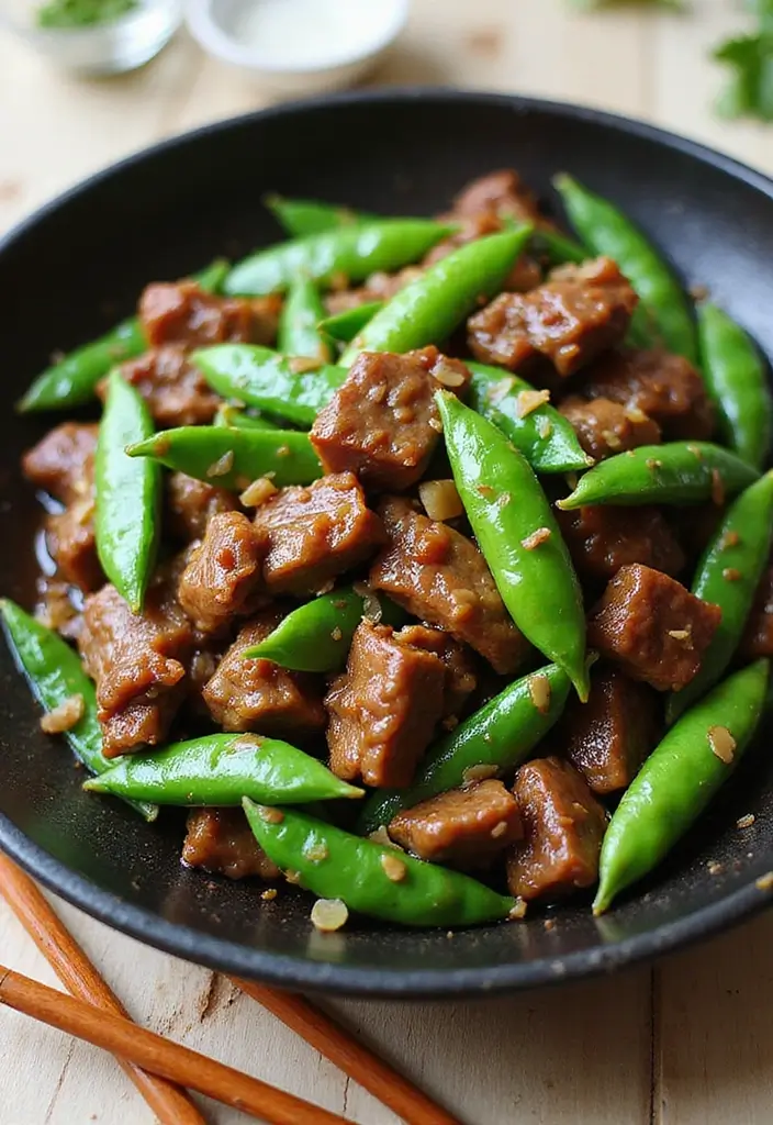 28 Gluten-Free Stir Fry Recipes for Clean Eating 15 28 Gluten-Free Stir Fry Recipes for Clean Eating - 3. Beef and Snow Peas Stir Fry