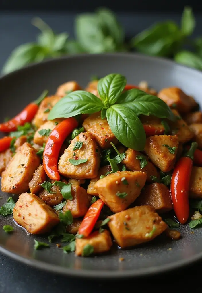 28 Gluten-Free Stir Fry Recipes for Clean Eating 36 28 Gluten-Free Stir Fry Recipes for Clean Eating - 6. Thai Basil Chicken Stir Fry