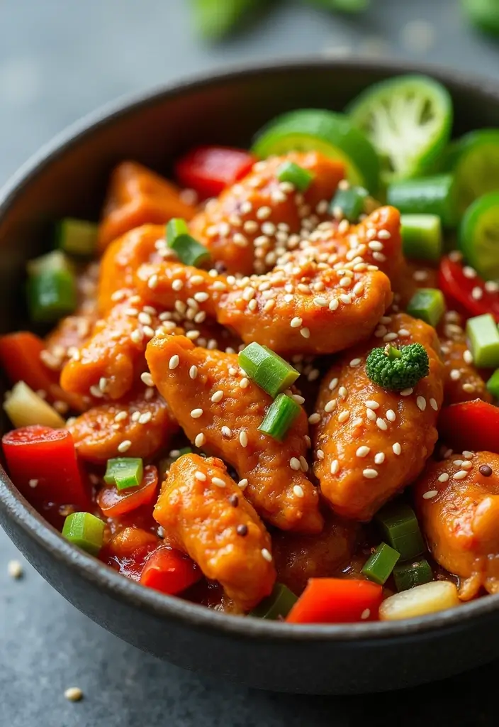 28 Korean Chicken Stir Fry Recipes Inspired by Street Food 1 28 Korean Chicken Stir Fry Recipes Inspired by Street Food - 1. Spicy Gochujang Chicken Stir Fry
