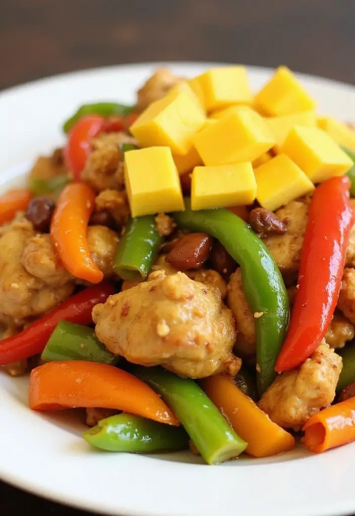 28 Korean Chicken Stir Fry Recipes Inspired by Street Food 86 28 Korean Chicken Stir Fry Recipes Inspired by Street Food - 14. Mango Chicken Stir Fry