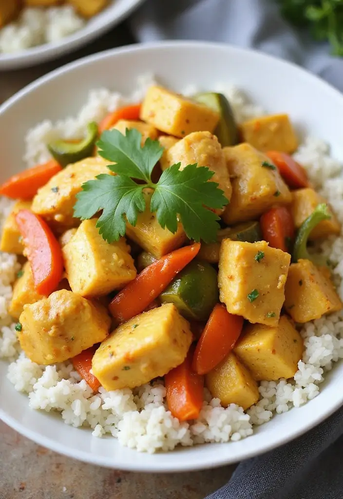 28 Korean Chicken Stir Fry Recipes Inspired by Street Food 114 28 Korean Chicken Stir Fry Recipes Inspired by Street Food - 18. Coconut Curry Chicken Stir Fry