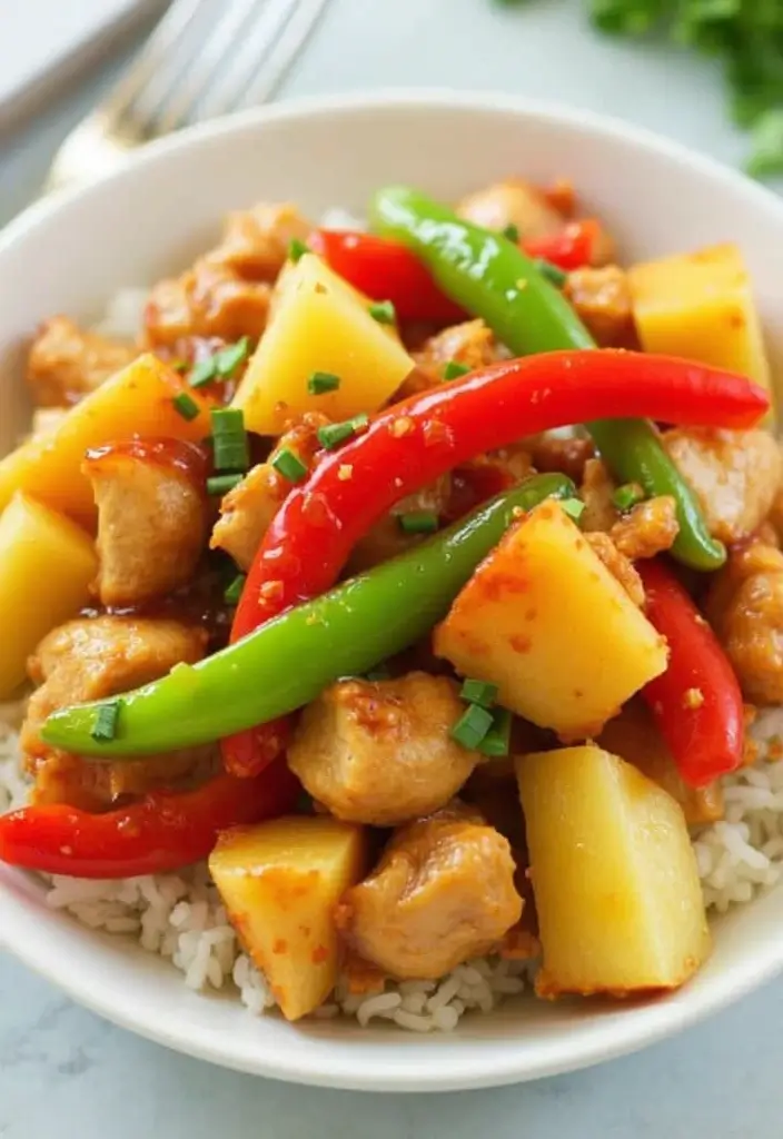 28 Korean Chicken Stir Fry Recipes Inspired by Street Food 27 28 Korean Chicken Stir Fry Recipes Inspired by Street Food - 5. Sweet and Sour Chicken Stir Fry