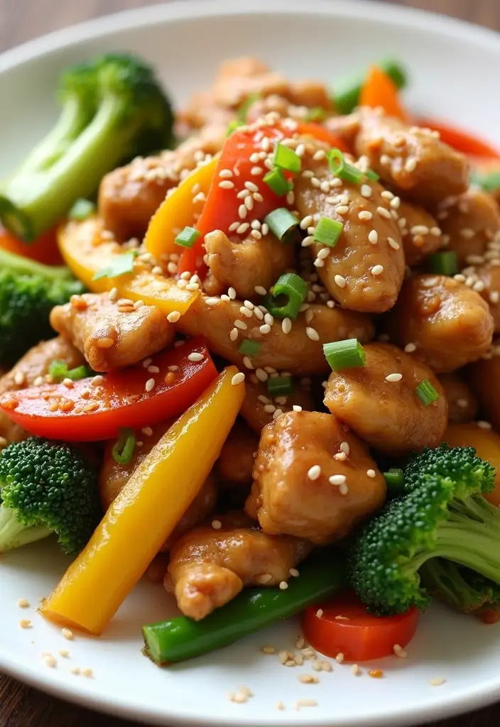 28 Korean Chicken Stir Fry Recipes Inspired by Street Food 34 28 Korean Chicken Stir Fry Recipes Inspired by Street Food - 6. Sesame Garlic Chicken Stir Fry
