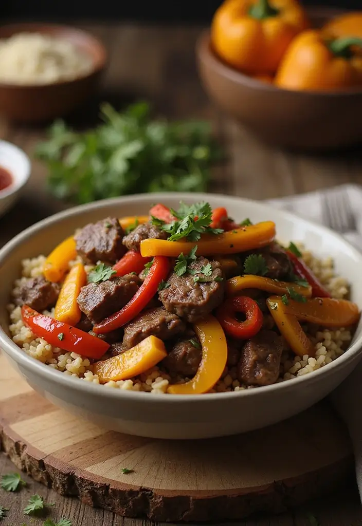 28 Leftover Steak Stir Fry Recipes for Quick Meals - 12. Pepper Steak Stir Fry