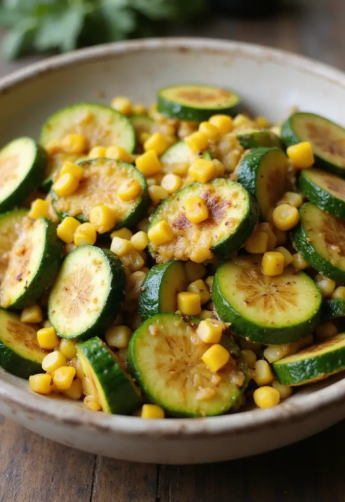 28 Nutritious and Easy Stir Fry Recipes for a Balanced Diet - 24. Zucchini and Corn Stir Fry