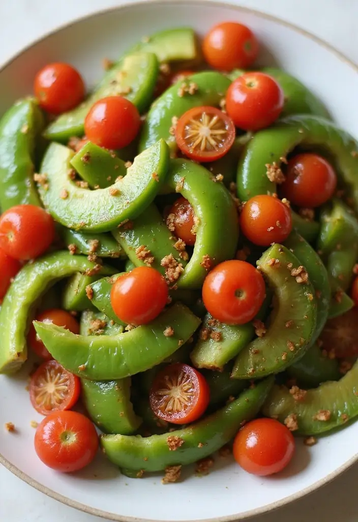 28 Nutritious and Easy Stir Fry Recipes for a Balanced Diet - 25. Green Bell Pepper and Tomato Stir Fry