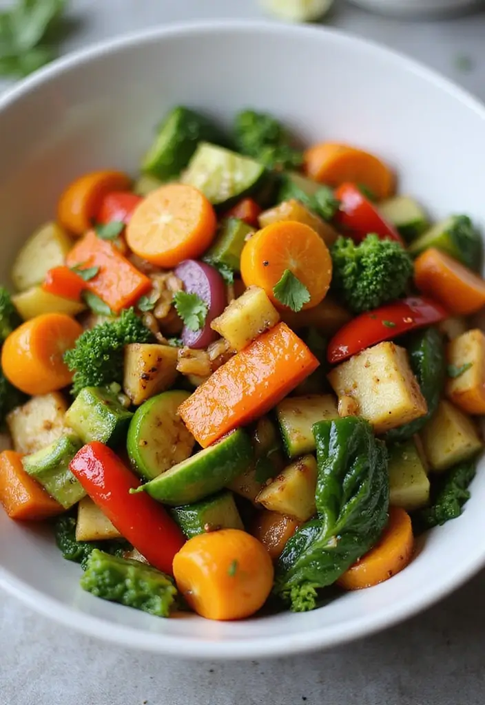 28 Nutritious and Easy Stir Fry Recipes for a Balanced Diet - 6. Rainbow Vegetable Stir Fry