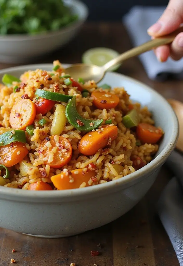 28 Quick Rice Stir Fry Recipes with Bold Flavors 60 28 Quick Rice Stir Fry Recipes with Bold Flavors - 10. Chili Garlic Rice Stir Fry