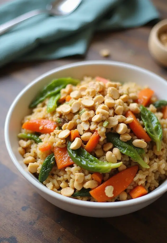 28 Quick Rice Stir Fry Recipes with Bold Flavors 100 28 Quick Rice Stir Fry Recipes with Bold Flavors - 16. Peanut Butter Veggie Rice Stir Fry