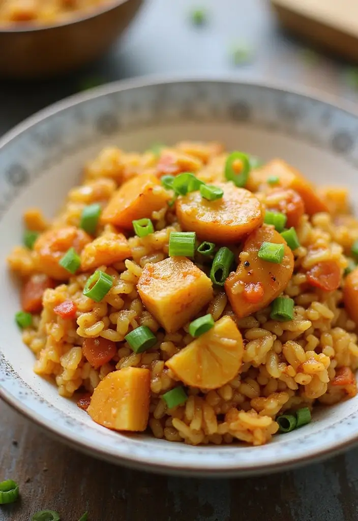 28 Quick Rice Stir Fry Recipes with Bold Flavors 8 28 Quick Rice Stir Fry Recipes with Bold Flavors - 2. Sweet and Spicy Pineapple Rice Stir Fry