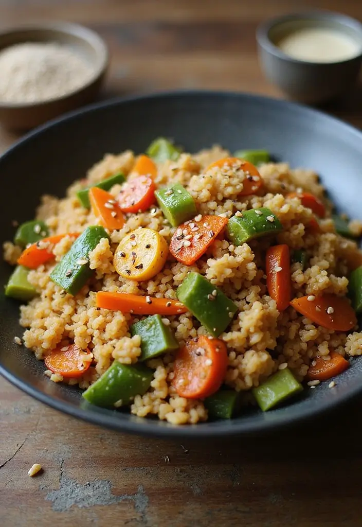 28 Quick Rice Stir Fry Recipes with Bold Flavors 53 28 Quick Rice Stir Fry Recipes with Bold Flavors - 9. Sesame Stir Fried Brown Rice