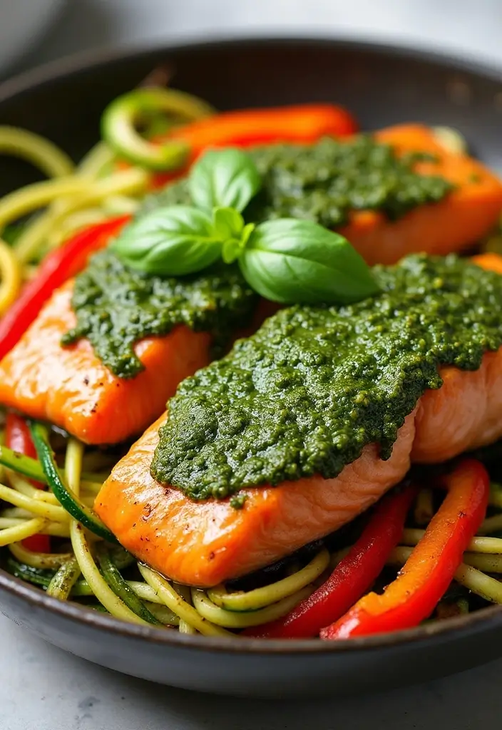 28 Salmon Stir Fry Recipes for Quick Omega-3 Packed Meals 67 28 Salmon Stir Fry Recipes for Quick Omega-3 Packed Meals - 11. Pesto Salmon Stir Fry