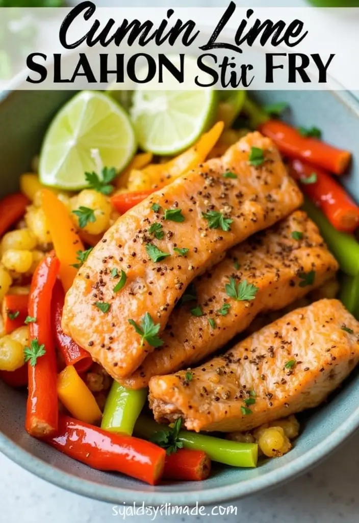 28 Salmon Stir Fry Recipes for Quick Omega-3 Packed Meals 95 28 Salmon Stir Fry Recipes for Quick Omega-3 Packed Meals - 15. Cumin Lime Salmon Stir Fry