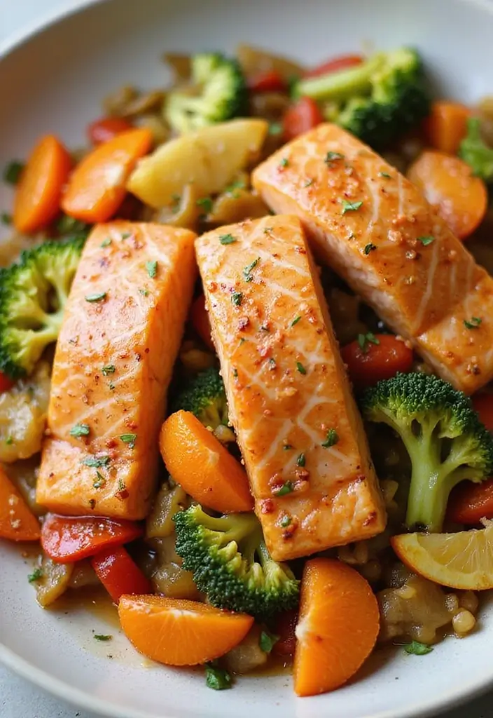 28 Salmon Stir Fry Recipes for Quick Omega-3 Packed Meals 102 28 Salmon Stir Fry Recipes for Quick Omega-3 Packed Meals - 16. Orange Glazed Salmon Stir Fry