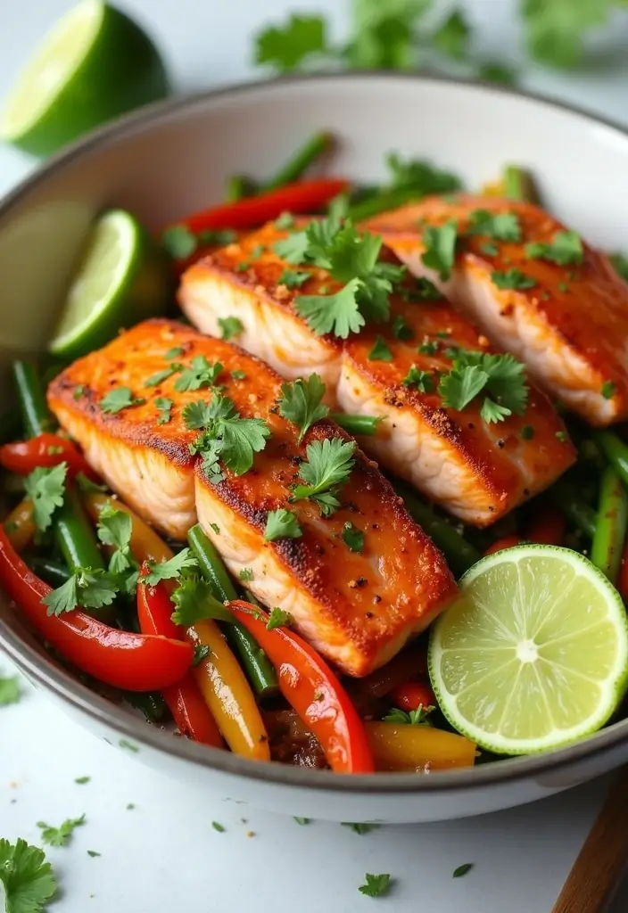 28 Salmon Stir Fry Recipes for Quick Omega-3 Packed Meals 142 28 Salmon Stir Fry Recipes for Quick Omega-3 Packed Meals - 22. Cilantro Lime Salmon Stir Fry