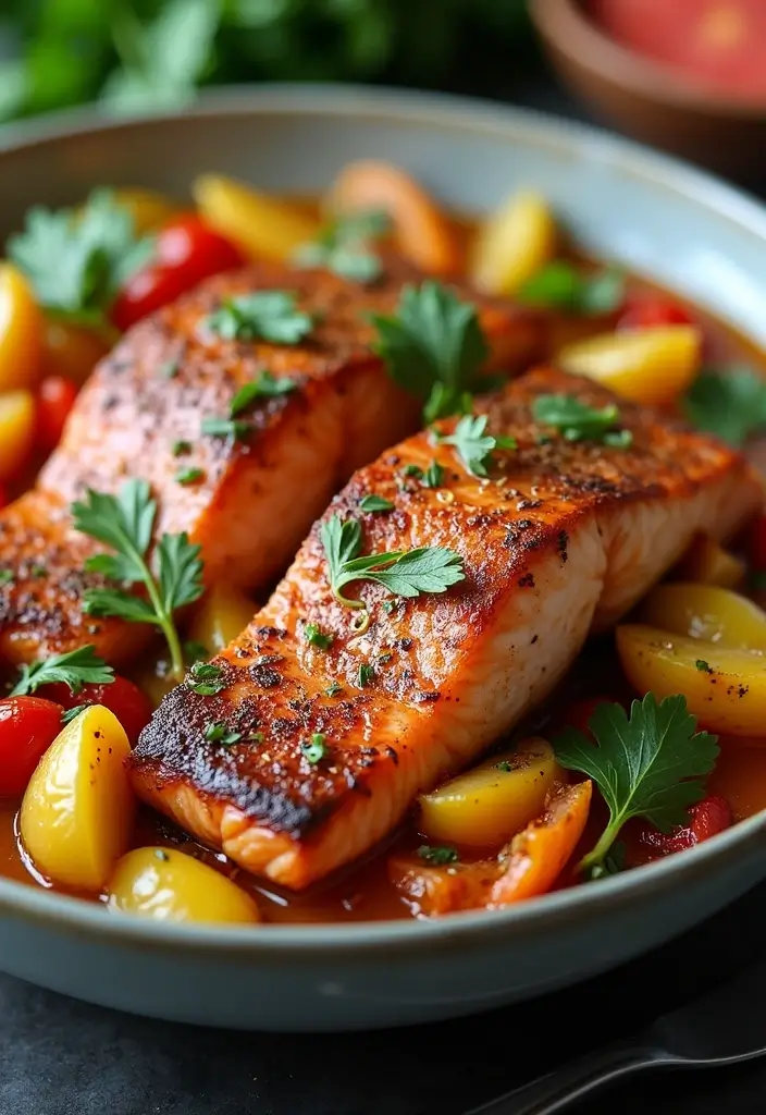 28 Salmon Stir Fry Recipes for Quick Omega-3 Packed Meals 149 28 Salmon Stir Fry Recipes for Quick Omega-3 Packed Meals - 23. Moroccan Spiced Salmon Stir Fry
