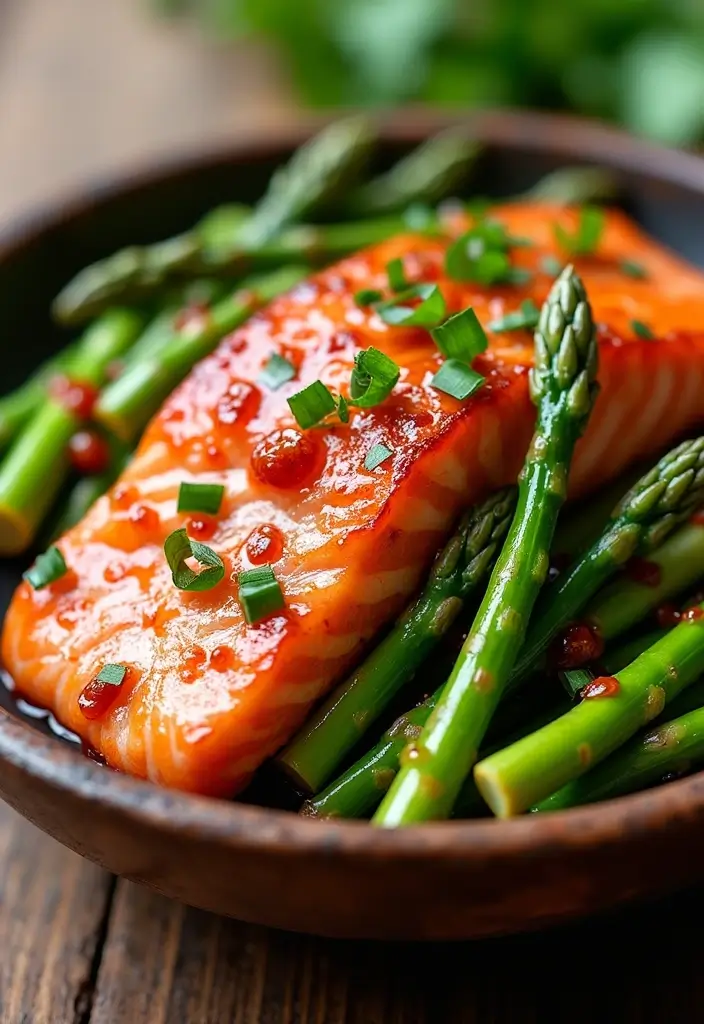 28 Salmon Stir Fry Recipes for Quick Omega-3 Packed Meals 13 28 Salmon Stir Fry Recipes for Quick Omega-3 Packed Meals - 3. Spicy Salmon and Asparagus Stir Fry