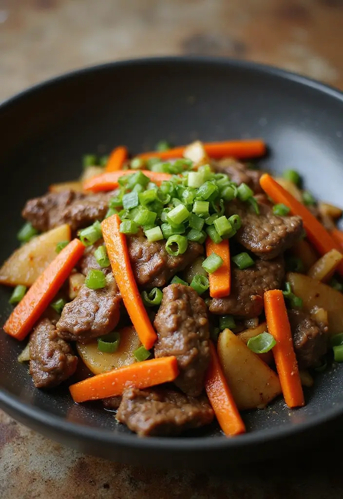 28 Spicy Beef Stir Fry Recipes That Bring the Heat 172 28 Spicy Beef Stir Fry Recipes That Bring the Heat - 26. Beef Stir Fry with Carrots and Green Onions
