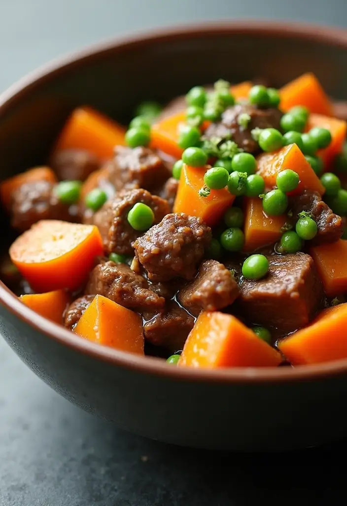 28 Spicy Beef Stir Fry Recipes That Bring the Heat 179 28 Spicy Beef Stir Fry Recipes That Bring the Heat - 27. Beef Stir Fry with Sweet Potatoes and Peas