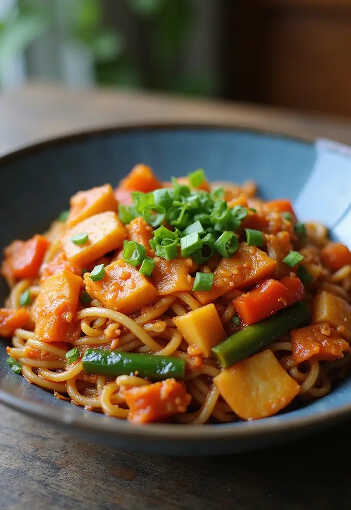 29 Asian Noodle Stir Fry Recipes Full of Taste 104 29 Asian Noodle Stir Fry Recipes Full of Taste - 16. Kimchi Noodle Stir Fry