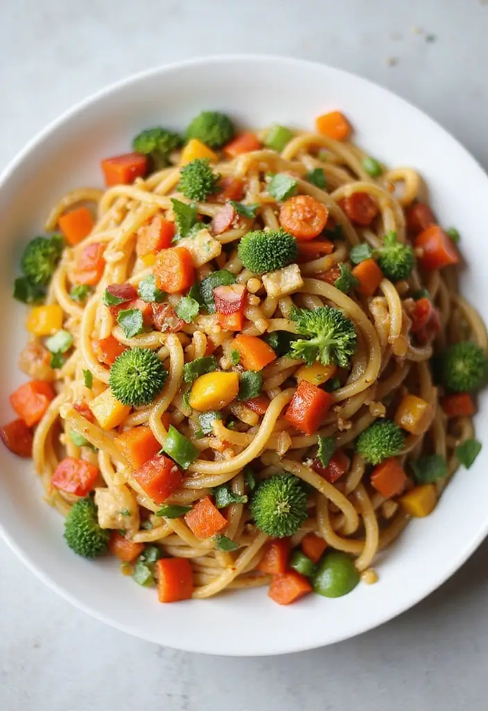 29 Asian Noodle Stir Fry Recipes Full of Taste 146 29 Asian Noodle Stir Fry Recipes Full of Taste - 22. Rainbow Vegetable Noodles