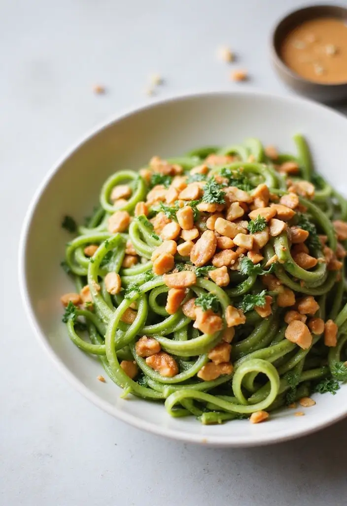 29 Asian Noodle Stir Fry Recipes Full of Taste 191 29 Asian Noodle Stir Fry Recipes Full of Taste - 29. Zoodles with Asian Peanut Sauce